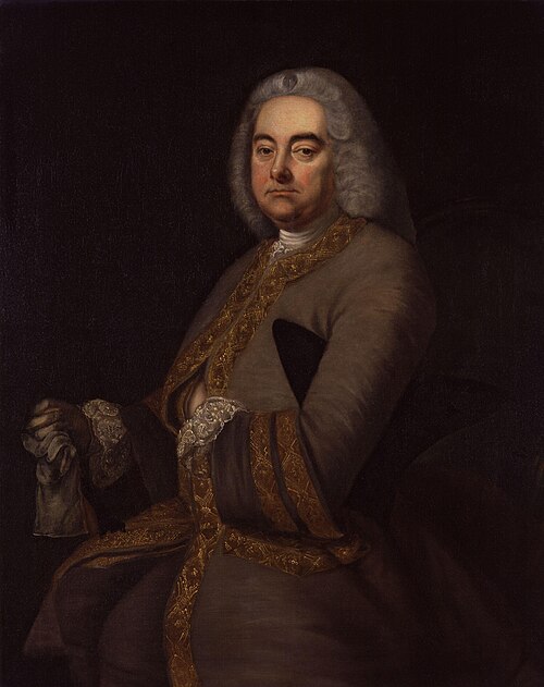 Georg Friedrich Händel (Georgas Frydrichas Hendelis) portretas