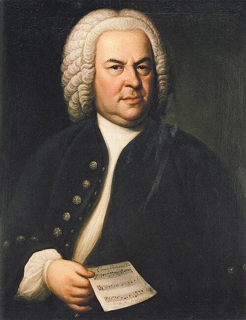 Johann Sebastian Bach (Johanas Sebastianas Bachas) portretas